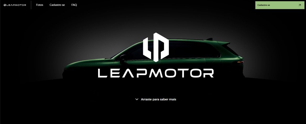 Leapmotor estreia hotsite no Brasil