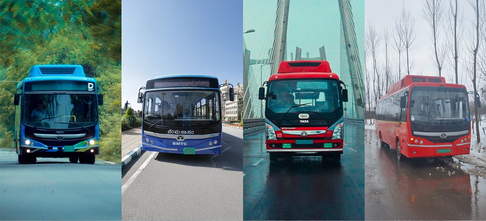 Tata Motors comemora expansão da frota de ônibus elétricos na Índia