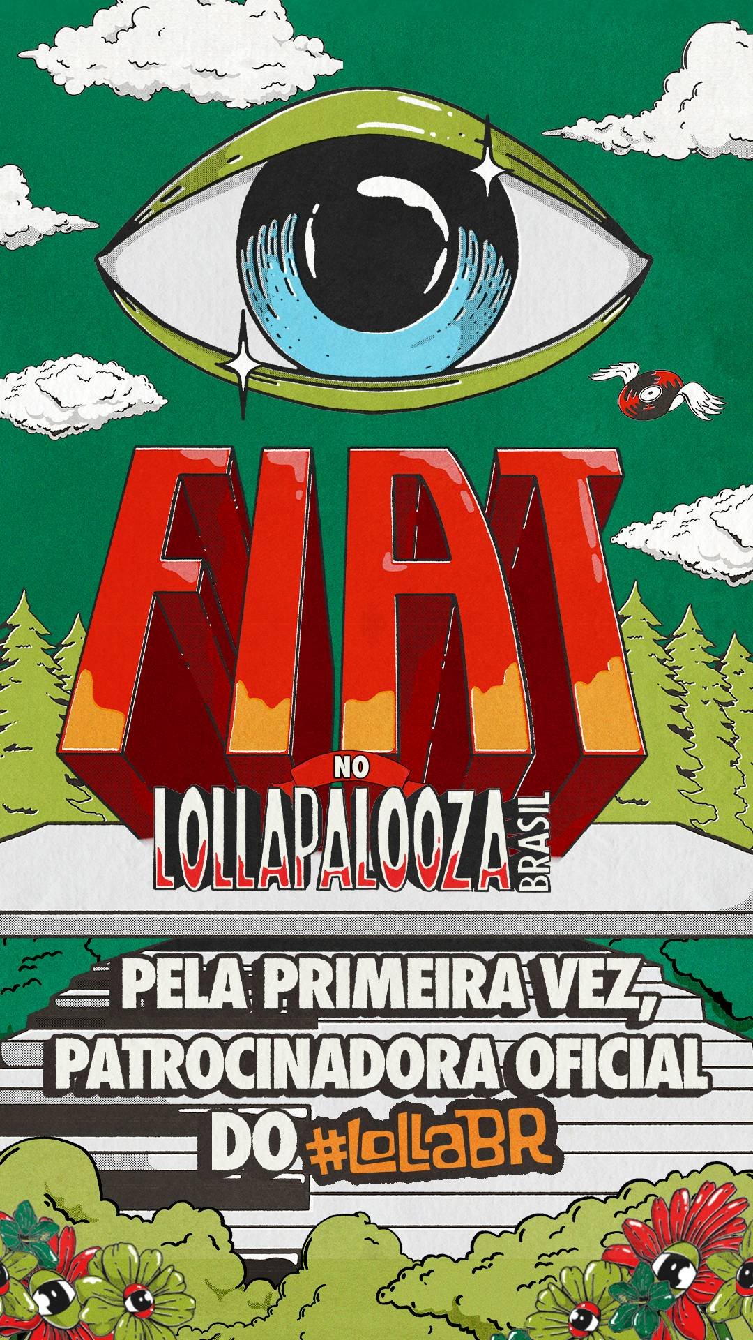 Fiat surpreende patrocínio inédito no Lollapalooza Brasil 2025