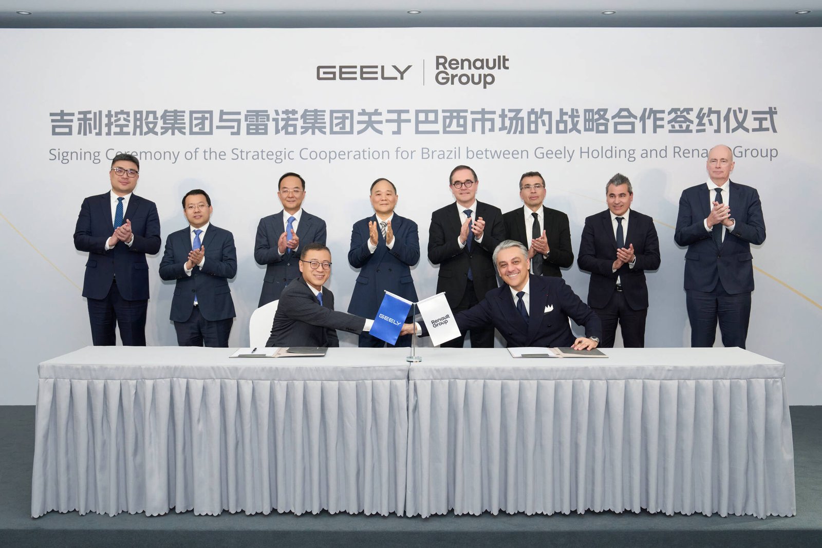 Renault e Geely firmam acordo para produção de veículos no Brasil