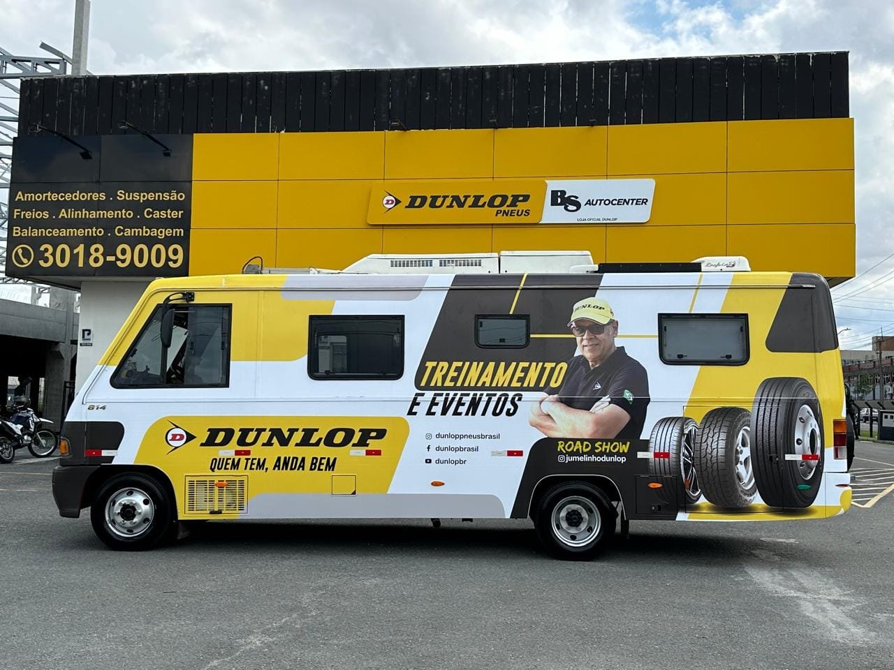 Motorhome leva marca Dunlop a diversas regiões do Brasil