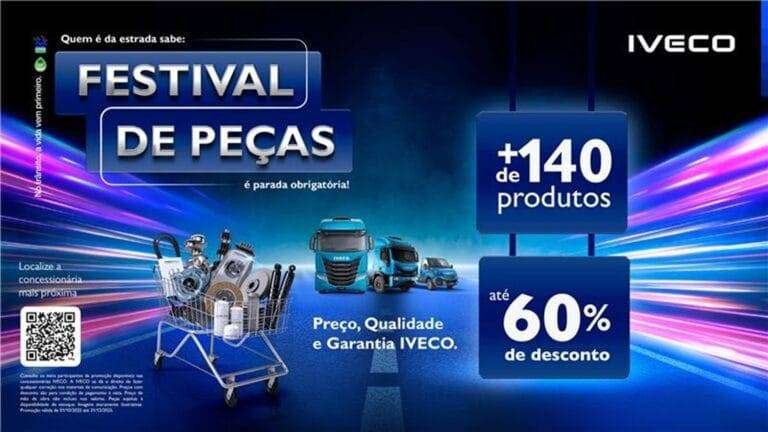 Iveco lança Festival de Peças com mais de 140 itens em promoção