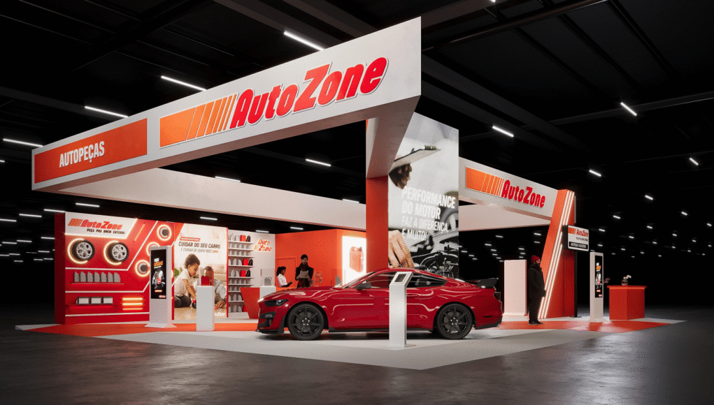 Estande AutoZone Salão do Automóvel 2025