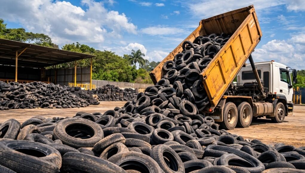 Importadores recolhem 384 mil toneladas de pneus em 2025
