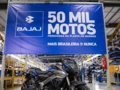 Produção da Bajaj no Brasil chega a 50 mil unidades
