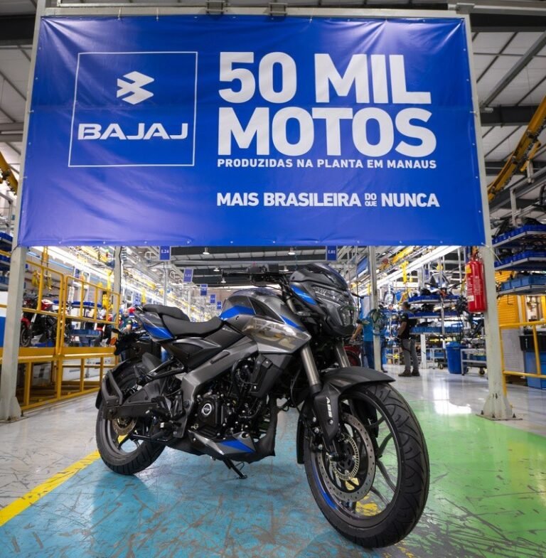 Produção da Bajaj no Brasil chega a 50 mil unidades
