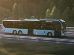 Volvo amplia linha elétrica com BZR 6×2 para até 110 passageiros