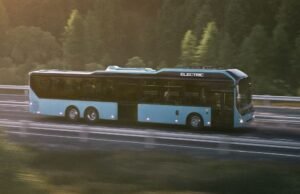Volvo amplia linha elétrica com BZR 6×2 para até 110 passageiros