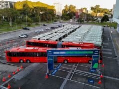 Novos ônibus elevam capacidade do transporte em Curitiba
