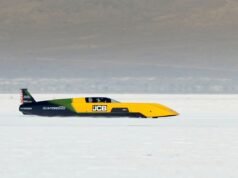 JCB Hydromax supera 592 km/h e estabelece recorde em Bonneville