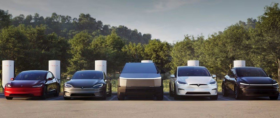 Imagem de veículos Tesla