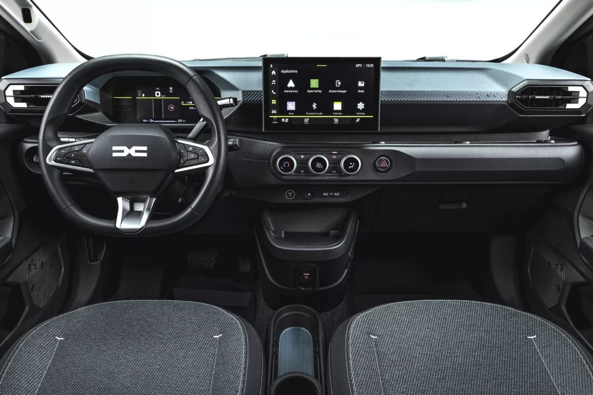 Interior do Dacia Spring