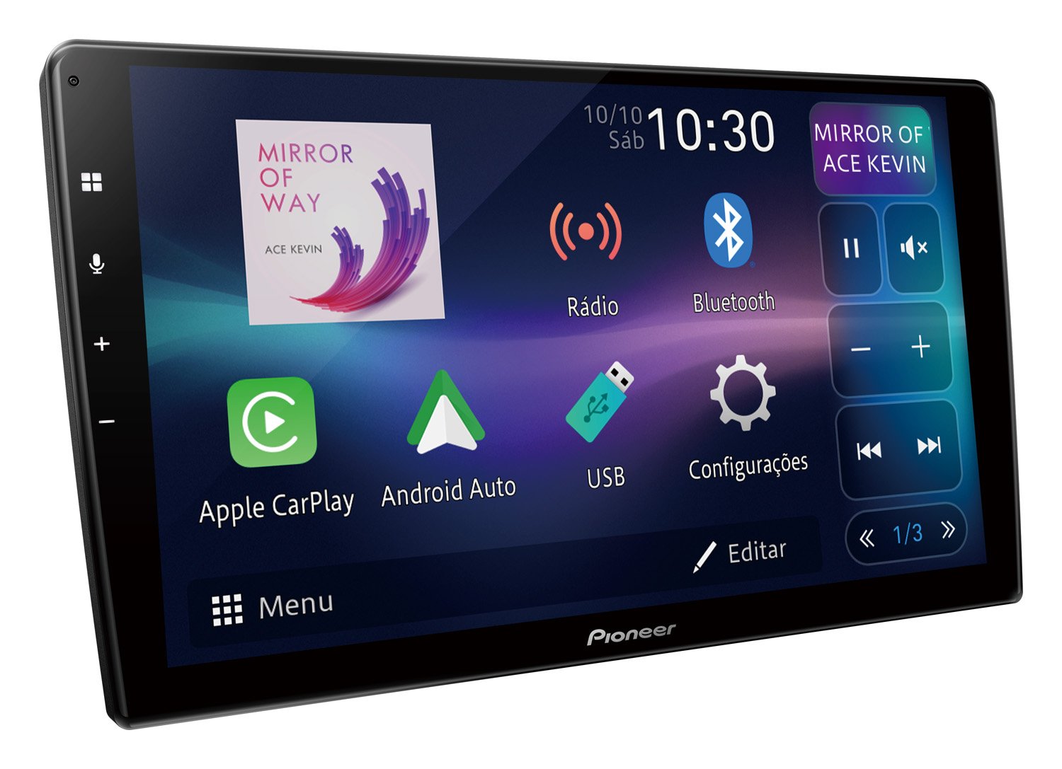 Pioneer reúne conectividade e áudio em central de 9 polegadas
